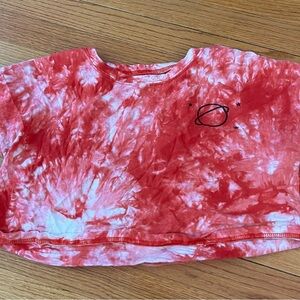 SHEIN cropped red tee